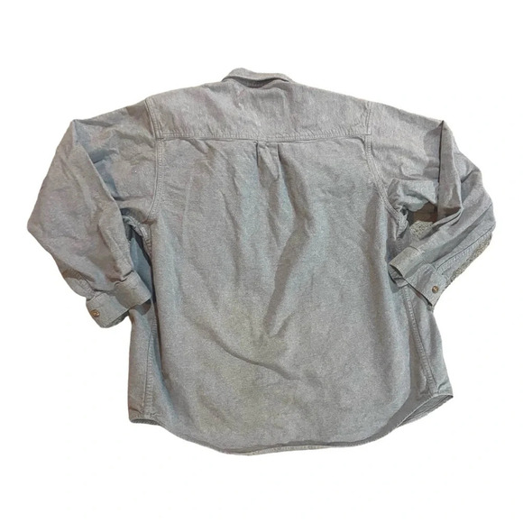 Field & Stream Vintage Flannel Cotton Button Down Long Sleeve Gray Sz XL - Picture 3 of 4